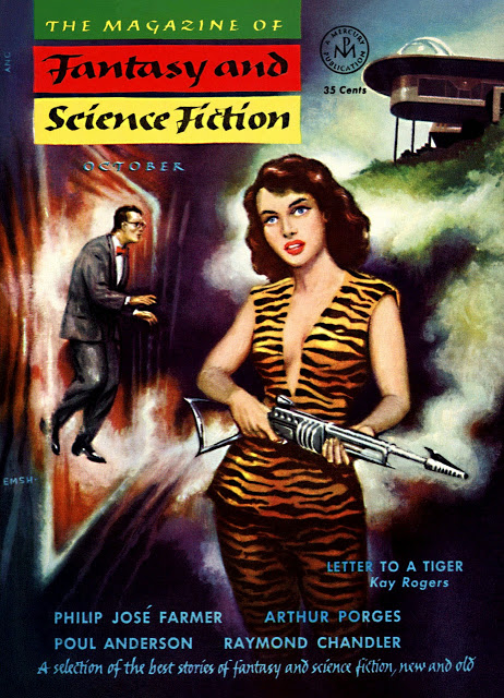 1953-10 The Magazine Of Fantasy And Science Fiction by Ed Emshwiller